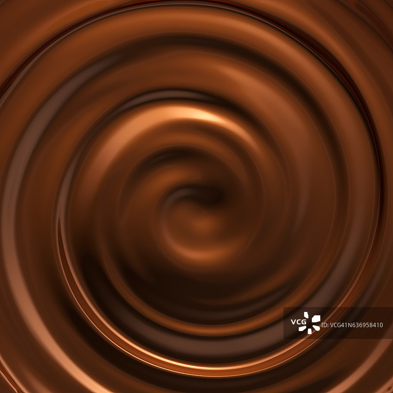融化的巧克力漩涡图片素材