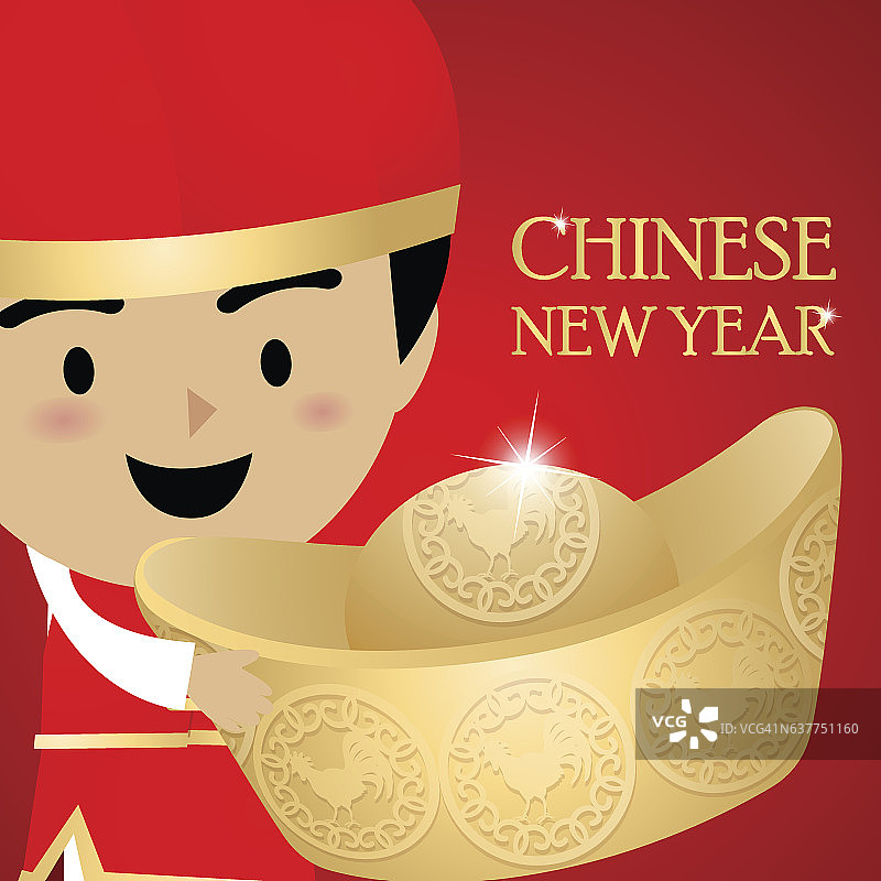 红色背景的中国新年图片素材