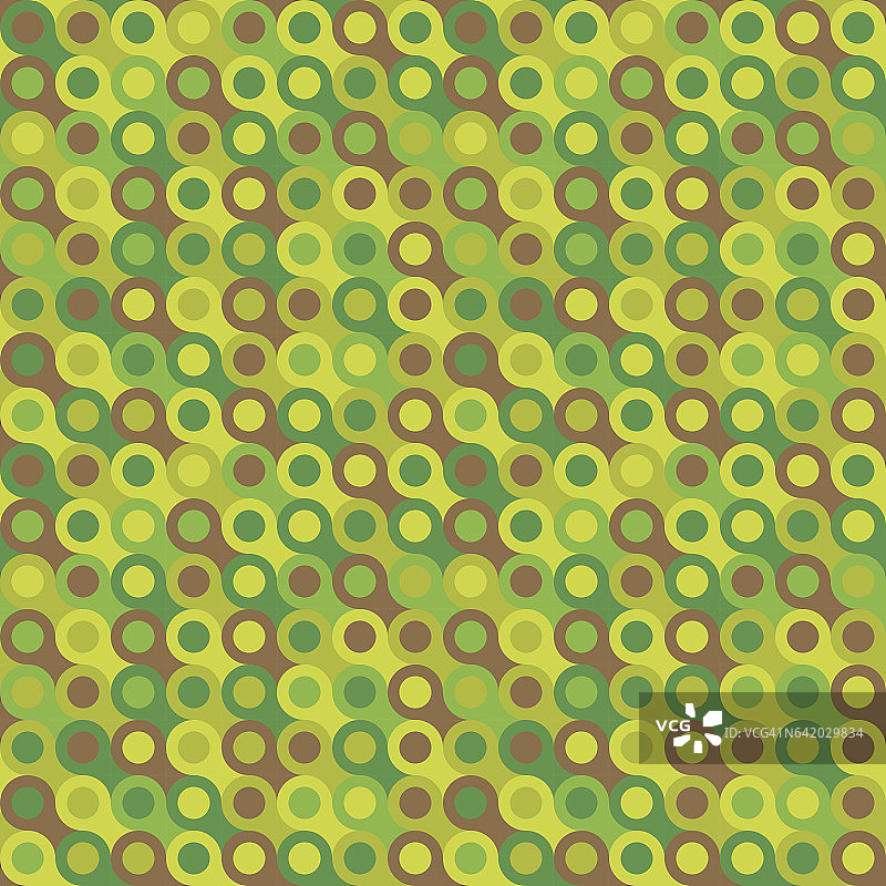 抽象背景矢量无缝模式。几何背景的网站。壁纸是绿色的。圈系统。图片素材