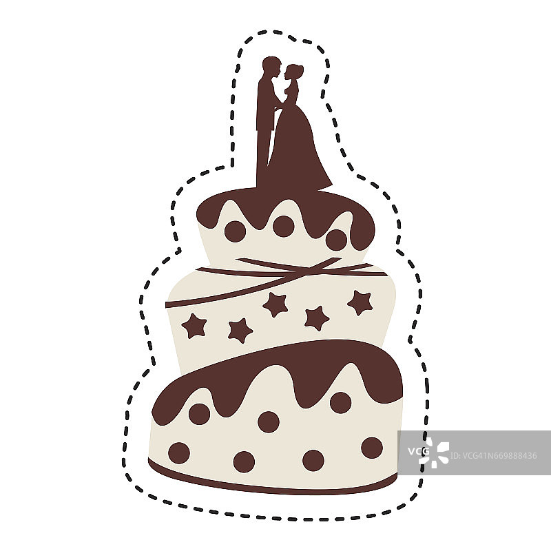 婚礼蛋糕的图标图片素材