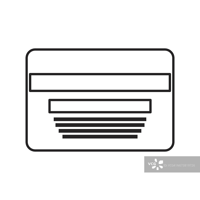 信用卡隔离图标图片素材