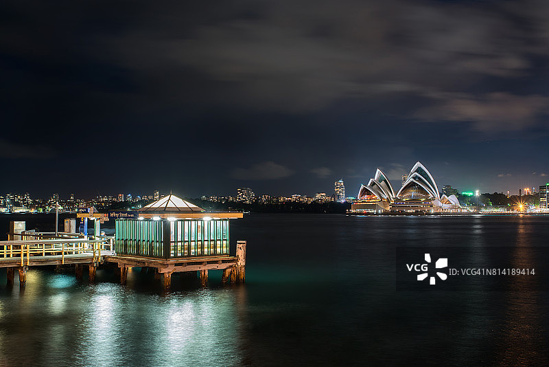 杰弗里圣码头和悉尼歌剧院，澳大利亚图片素材