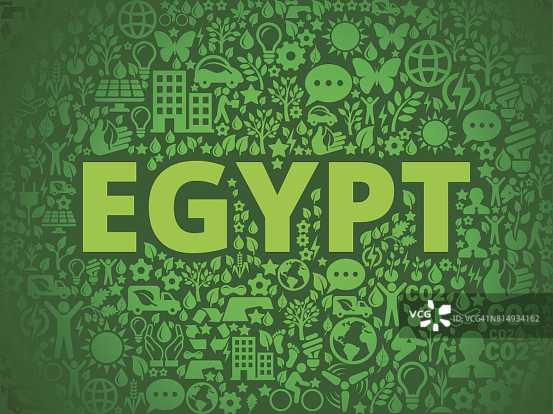 埃及环境保护矢量图标模式图片素材