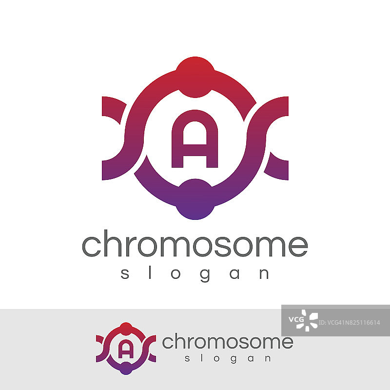 染色体首字母A图标设计图片素材