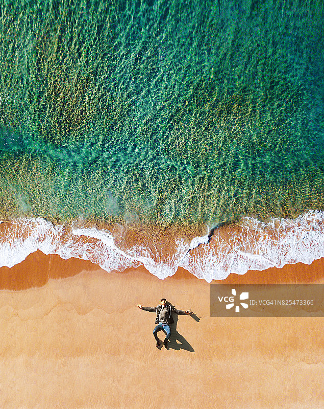 澳大利亚邦迪海滩鸟瞰图图片素材