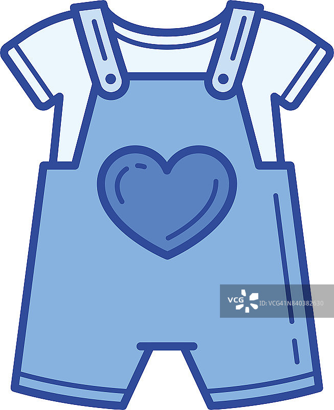 婴儿连体衣线图标图片素材