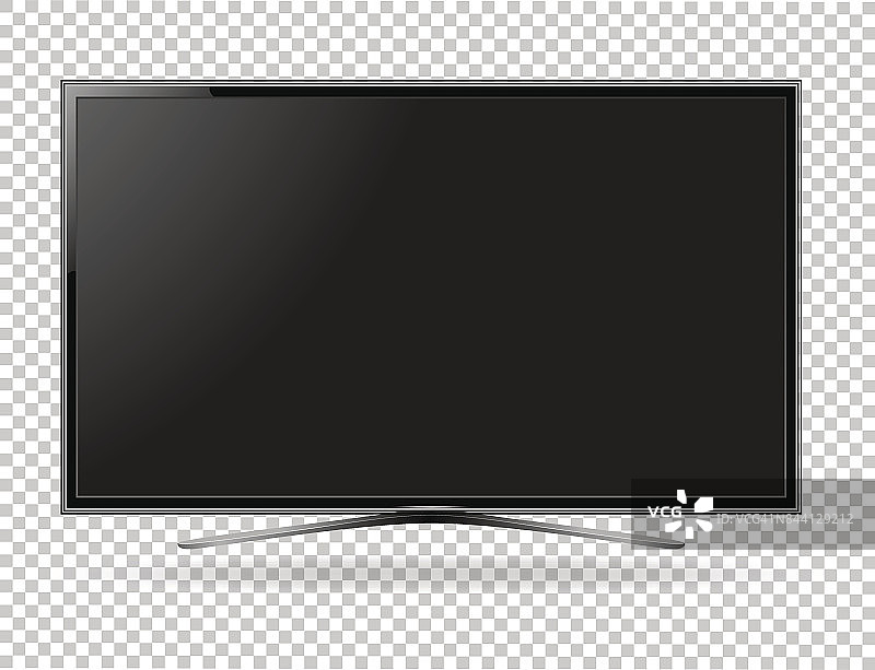 电视屏幕平面液晶led矢量插图图片素材