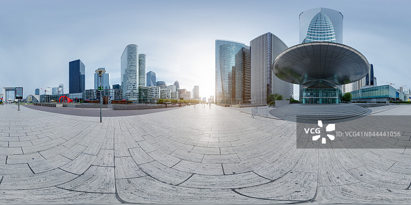 360°全景La Défense，巴黎图片素材