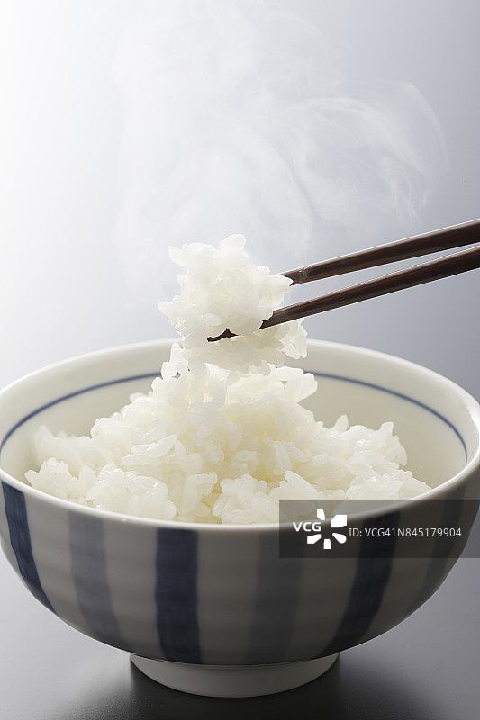 大米和筷子图片素材