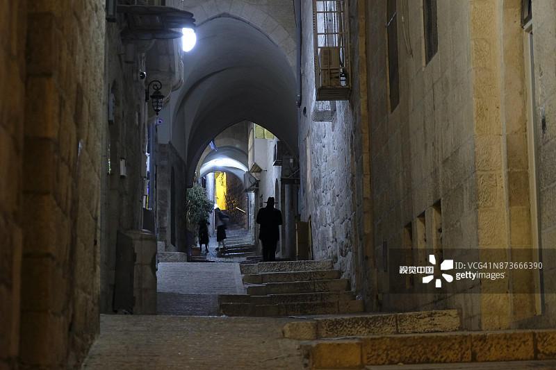 耶路撒冷老城的犹太人区图片素材