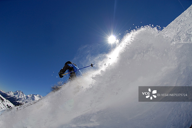奥地利圣安东极速滑雪图片素材
