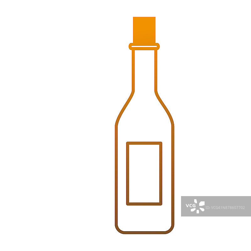 酒瓶孤立图标图片素材