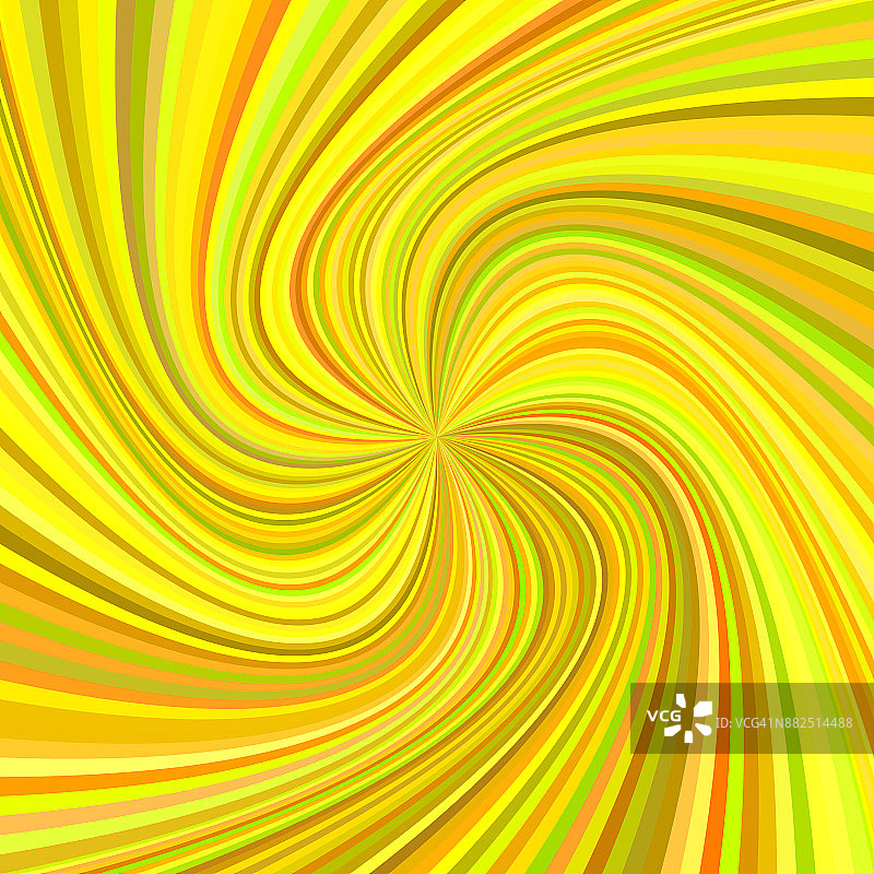 几何漩涡背景-向量插图从旋转射线在彩色的色调图片素材