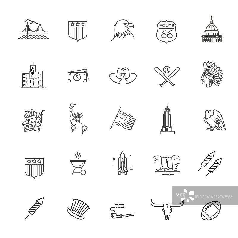 美国文化符号，美国的文化标志图片素材