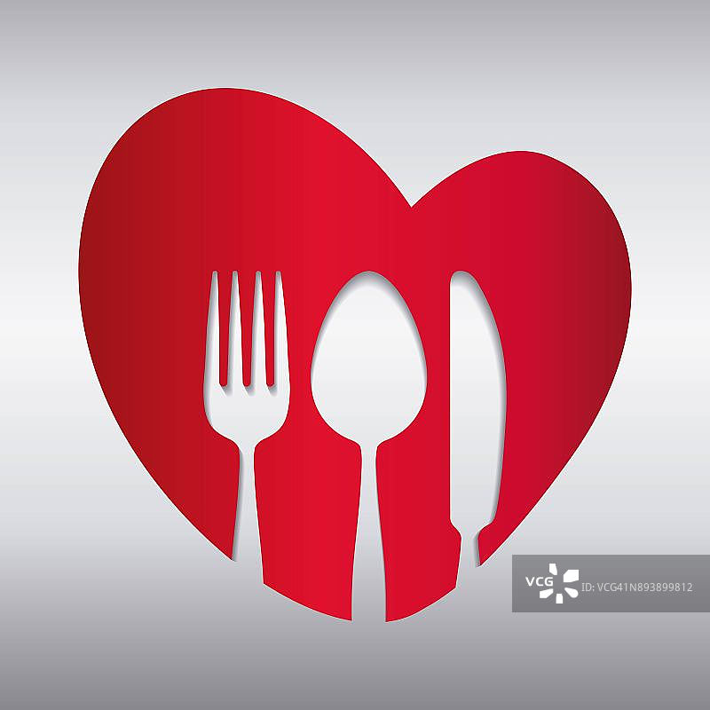 叉、匙、刀、餐具的象征图片素材