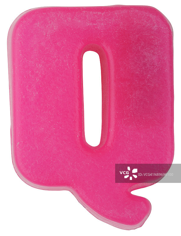 粉色塑料字母Q图片素材