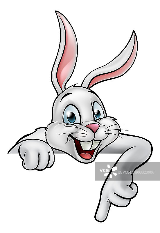 卡通兔子或复活节兔子图片素材