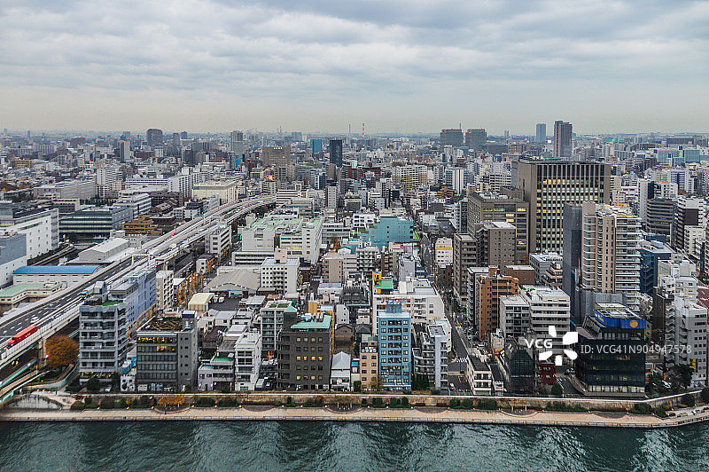 东京城市天际线图片素材
