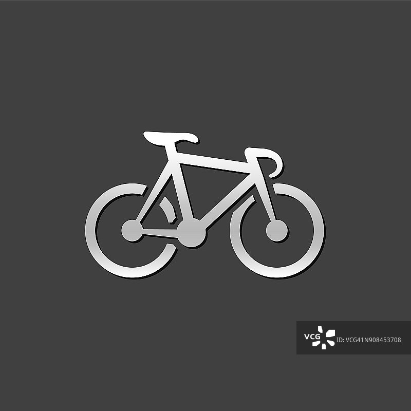 金属图标-轨道自行车图片素材