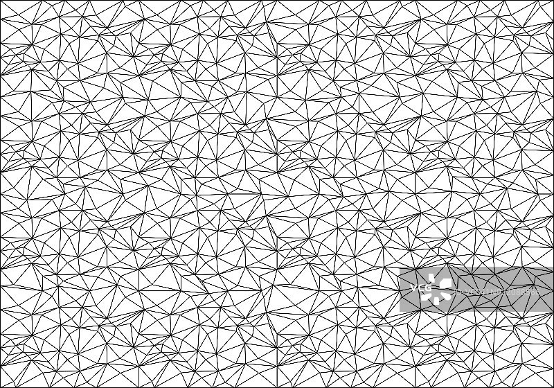 抽象的黑色线网格多边形模式上的白色背景纹理矢量插图。图片素材
