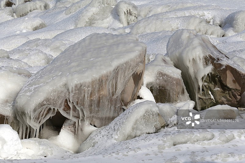 冰冻的景观图片素材