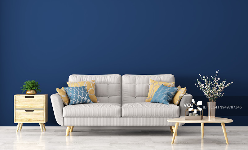 现代室内客厅沙发3d渲染图片素材