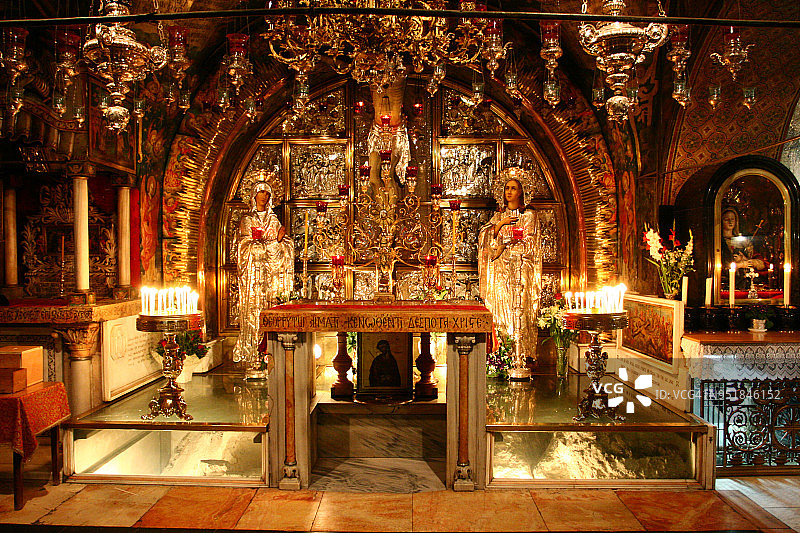圣墓教堂的内部图片素材