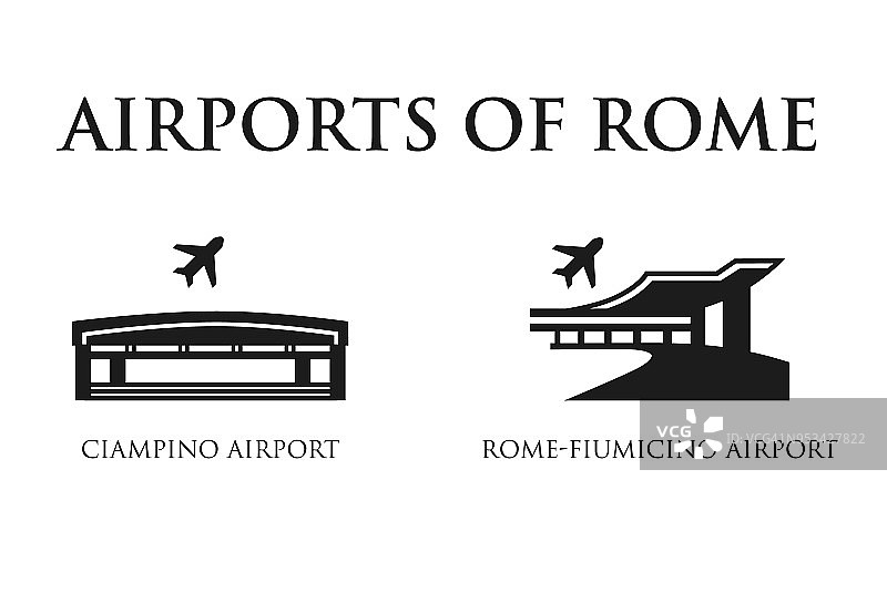 罗马机场符号图片素材