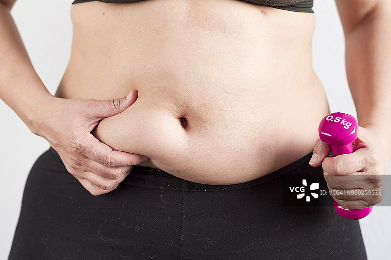 女性超重的肚子图片素材