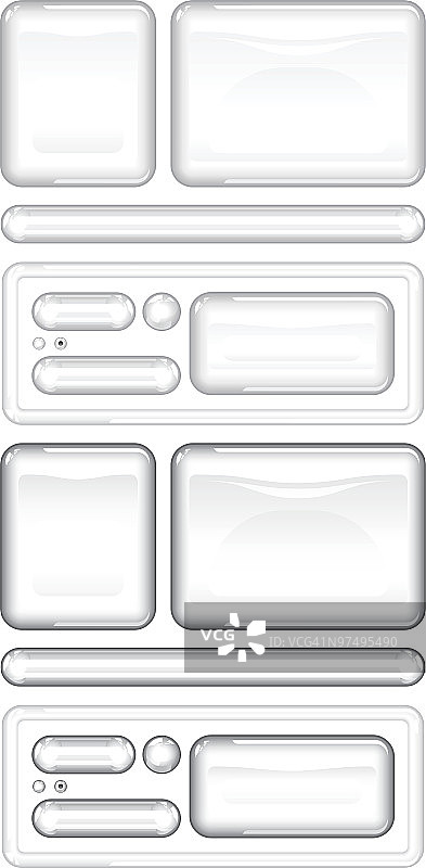 玻璃网页按钮和框图片素材
