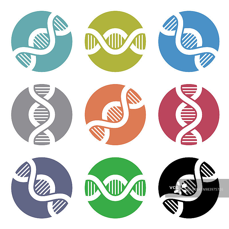 DNA符号图标设计图片素材