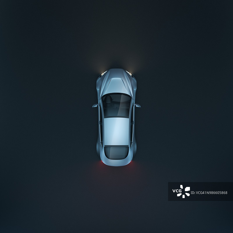 智能汽车的topview图片素材