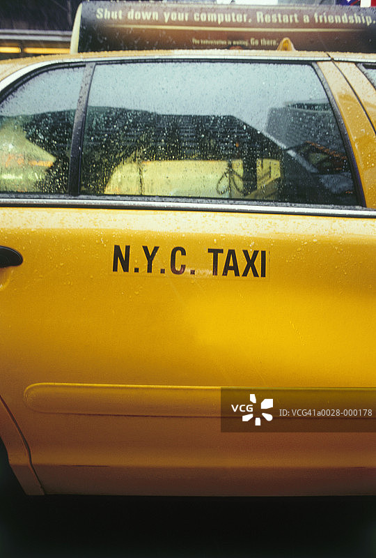 纽约市出租车门图片素材