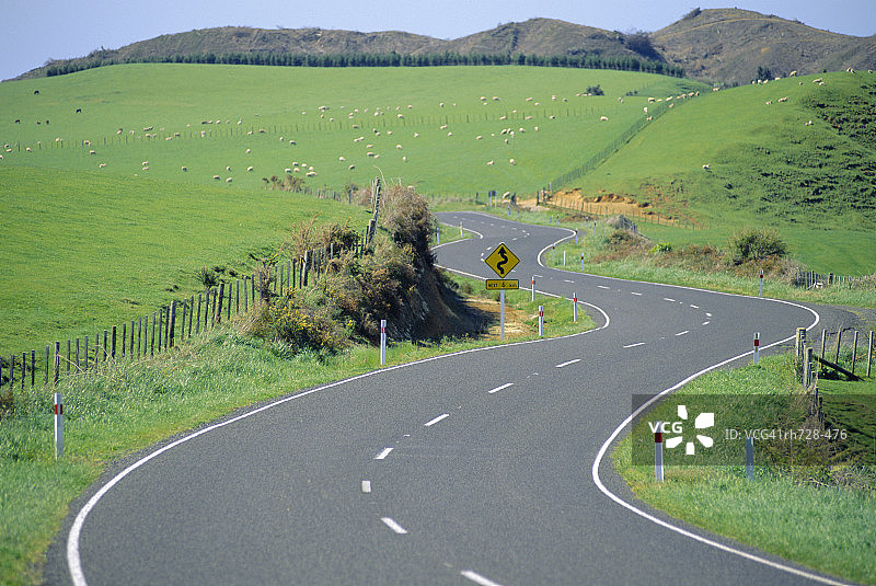 道路是曲折的,澳大利亚图片素材
