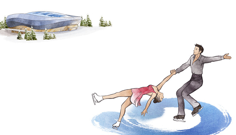 冬季奥运会-花样滑冰图片素材