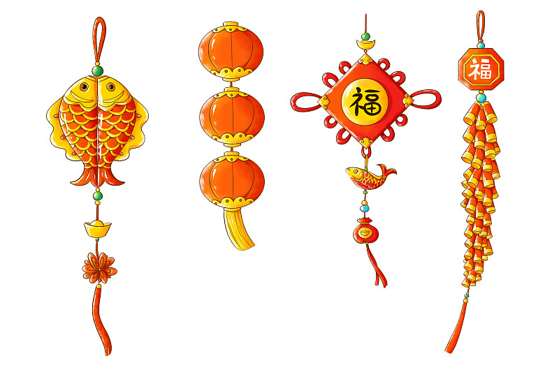 中国风春节装饰物图片下载