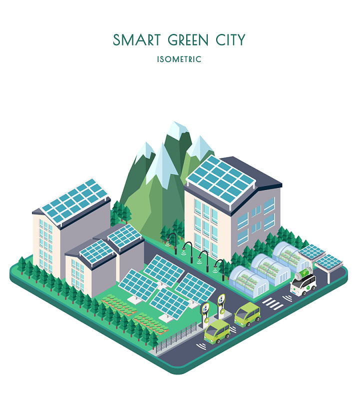 智能绿色城市图片下载