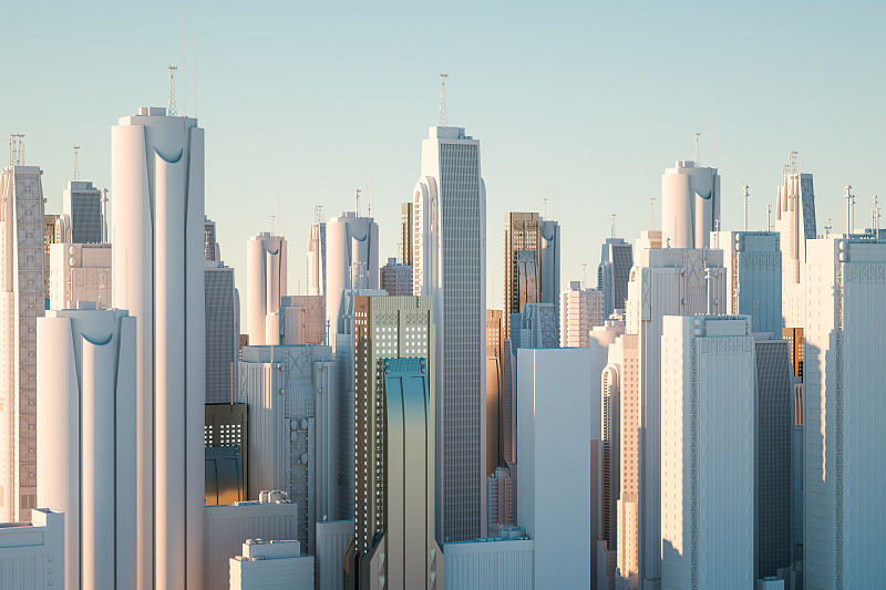 3D城市建筑图片素材