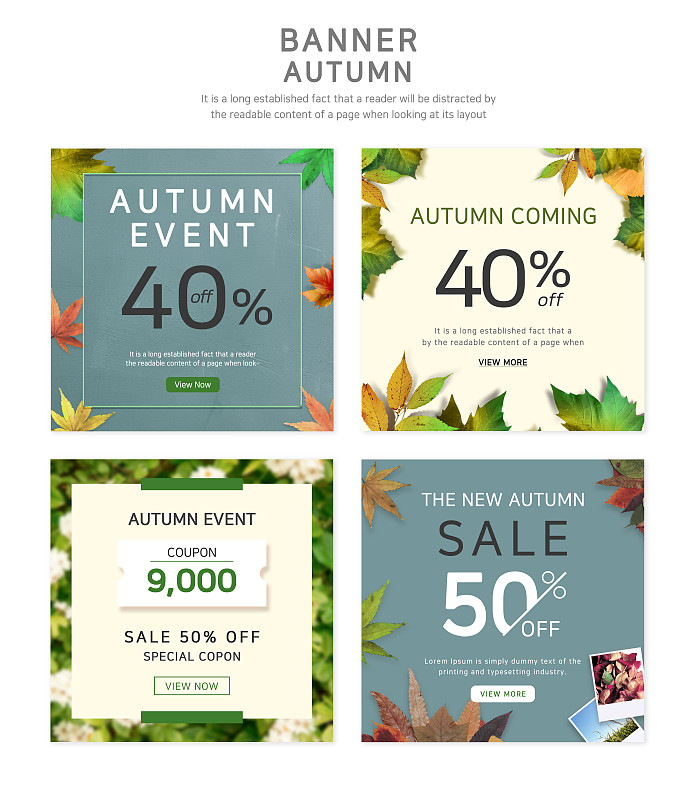网页模板,横幅,流行,秋天,树叶,商业活动,出售,叶子,布朗,框架图片下载