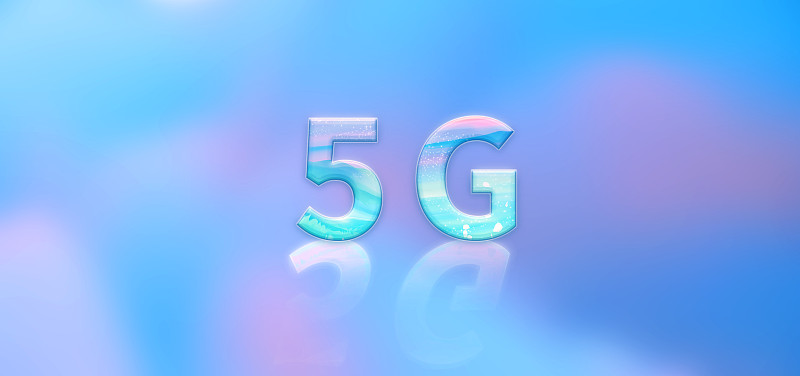 5G互联网信息科技时代，第五代移动通信技术插画背景海报下载