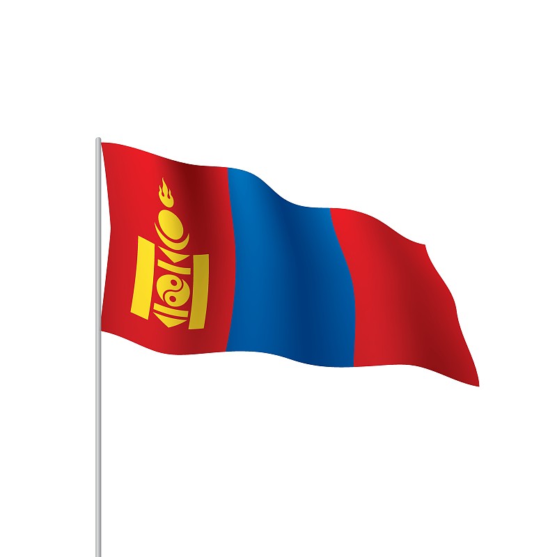蒙古国旗太极图图片