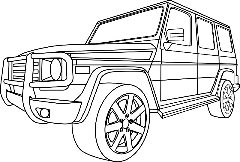 越野车设计图手绘简图图片