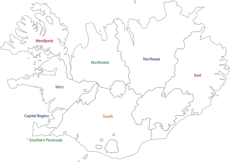 冰岛轮廓图图片
