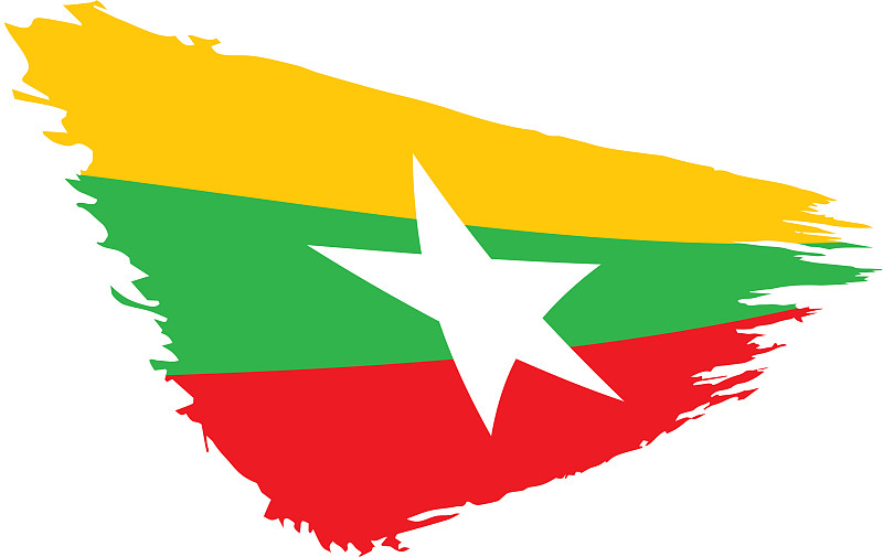 缅甸曼尼普尔邦国旗图片