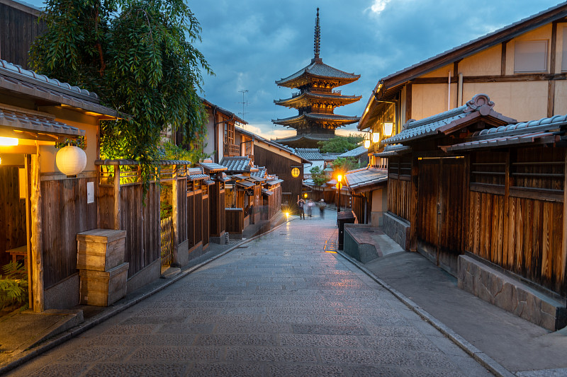 京都八坂塔夜景图片下载