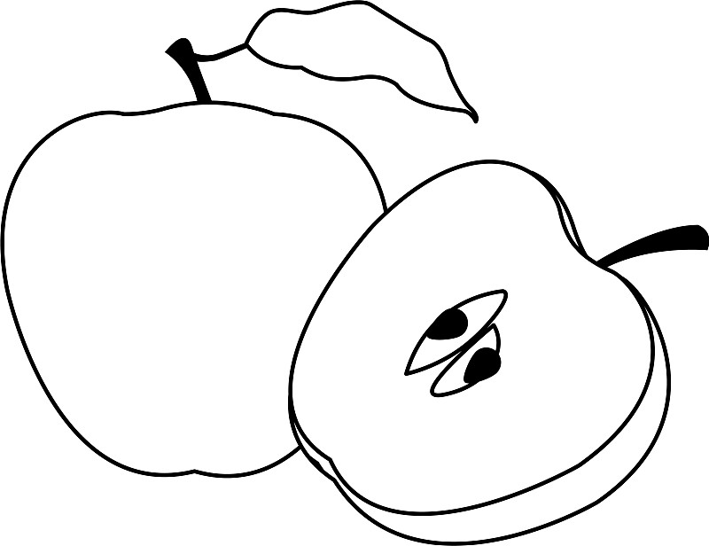 苹果水果图标平面设计图片