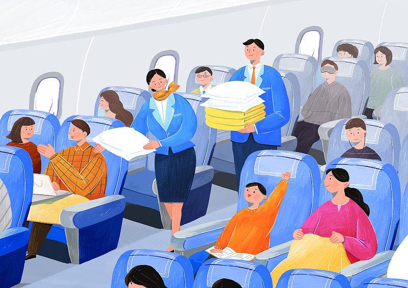 飞机客运服务与航空旅行概念插图017图片下载