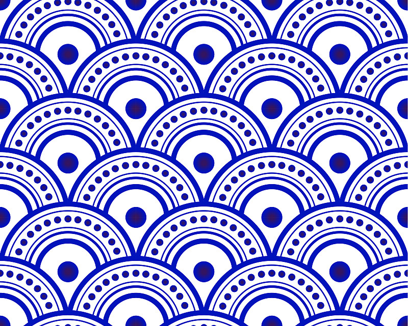 blue and white chinese pattern图片素材
