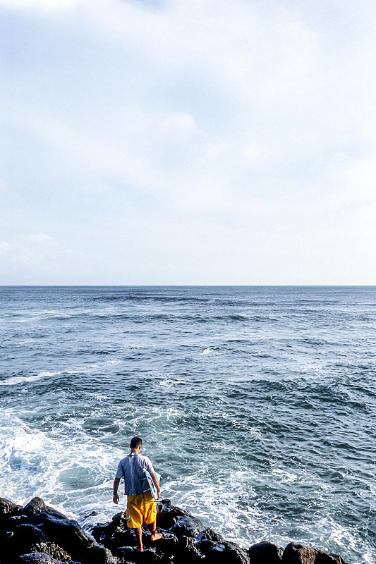 韩国，冲浪者在济州岛图片下载