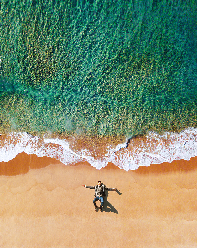 澳大利亚邦迪海滩鸟瞰图图片下载